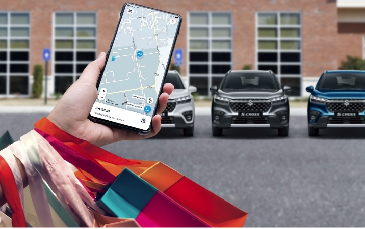 Pysäköidyn auton paikannin